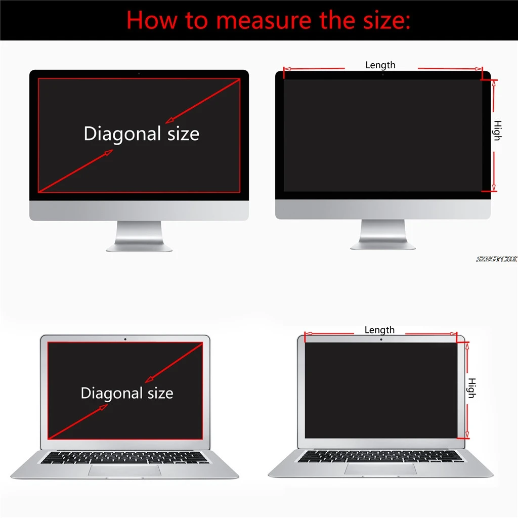 14 дюймов Фильтр конфиденциальности Антибликовая Защитная пленка для экрана, SZEGYCHX для ноутбука 16:9 ноутбука 31 см* 17,4 см