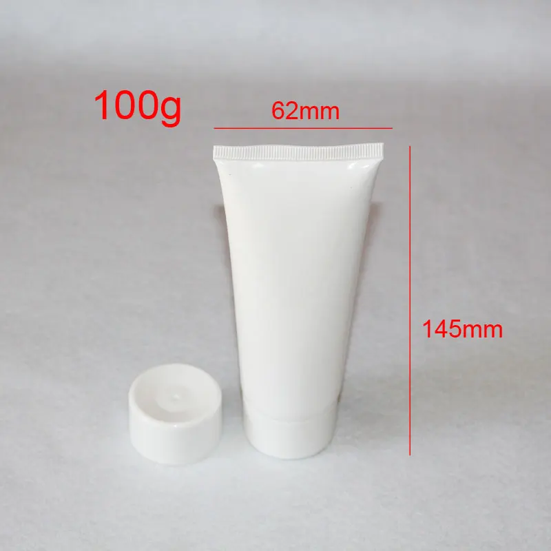 100ml white empty lotion tubes bottle , refillable squeeze tubes