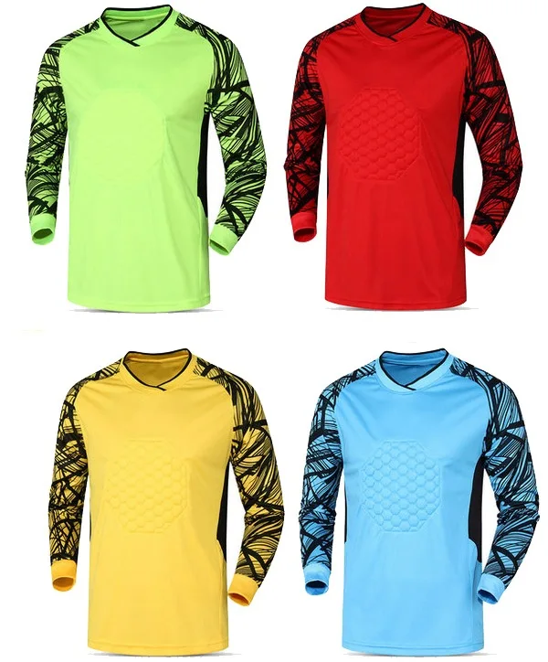 Buy Football Soccer Goalkeeper Jersey Goalie GK Clothes Clothing Shirt Long