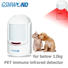 433MHz Wireless Pet Immune Pir Detector For Below 12kg Animal , Motion Sensor Alarm For Our Home Burglar Wifi / GSM Alarm System