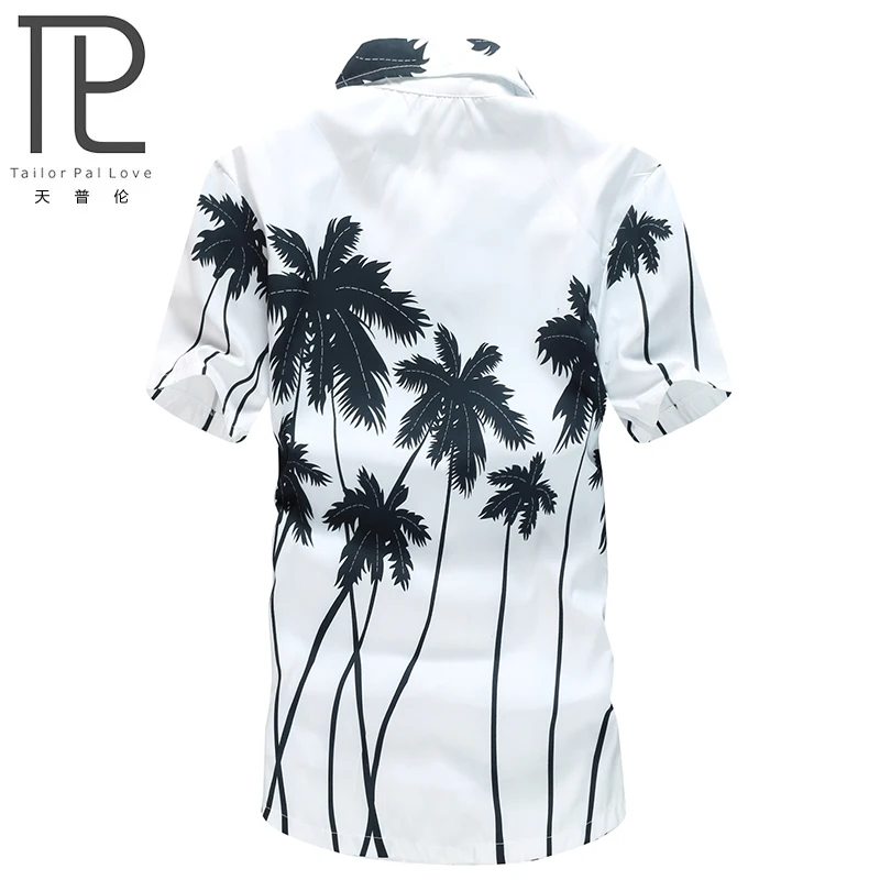 Мужская гавайская рубашка, Пляжная Модная рубашка с цветочным принтом, тропическая гавайская рубашка, новая пляжная рубашка camisas