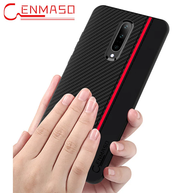 

Oneplus 7 Case Carbon Fiber Texture Leather Back Cover Oneplus 7 Pro Case One plus 7 1+7 Full Protective Shockproof phone Case