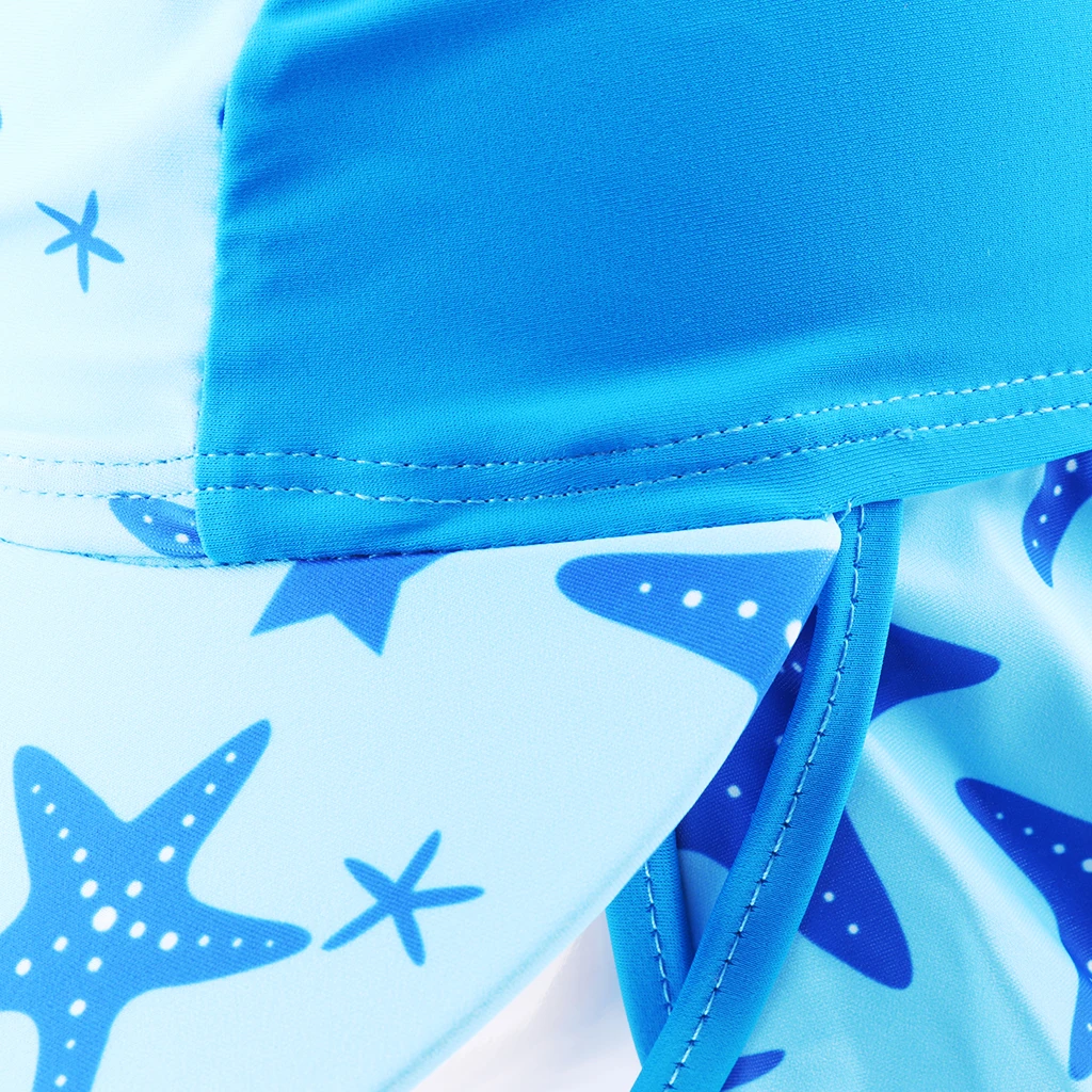 Childrens Sun Legionnaire Hat Cap Kids Baby UPF 50+ Neck Flap Protection Swimming Neck Protector for WaterSports Camping Hiking