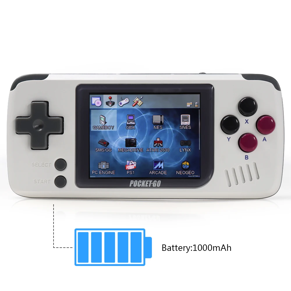 Video game console, PocketGo, Retro game console, Handle game players.Pocket sized. Open source