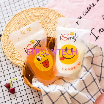 

500pcs/lot 500ml Cute Design Stand Up Plastic Drink Packaging Bag Pouch for Beverage Water Juice Milk Coffee, with Hole Handle