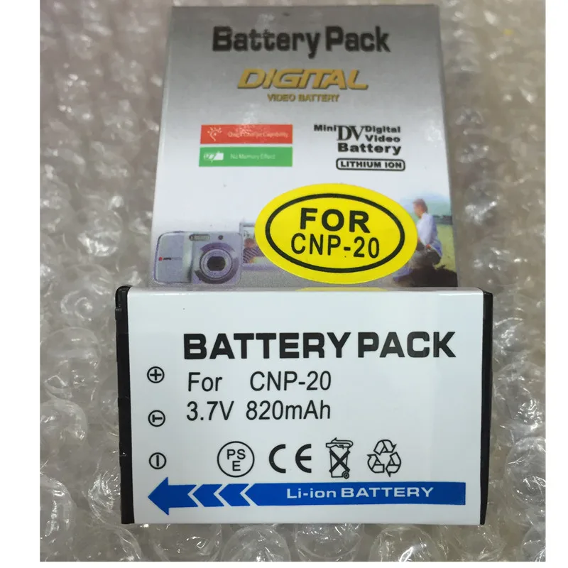 NP-20 CNP20 lithium batteries NP20 Digital camera battery for CASIO EX M20 S100 S20 S500 S600 S770 S800 S880 Z60 Z65 Z70 Z75 Z77 |