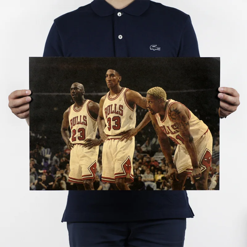 Nba نجم بولز الرياضة الملصقات التحفيزية منزل الديكور العتيقة المشارك الجدار المخطط retro matte كرافت ورقة 51*35.5 سنتيمتر Nba نجم بولز الرياضة الملصقات التحفيزية منزل الديكور العتيقة المشارك الجدار المخطط retro matte كرافت ورقة 51*35.5 سنتيمتر