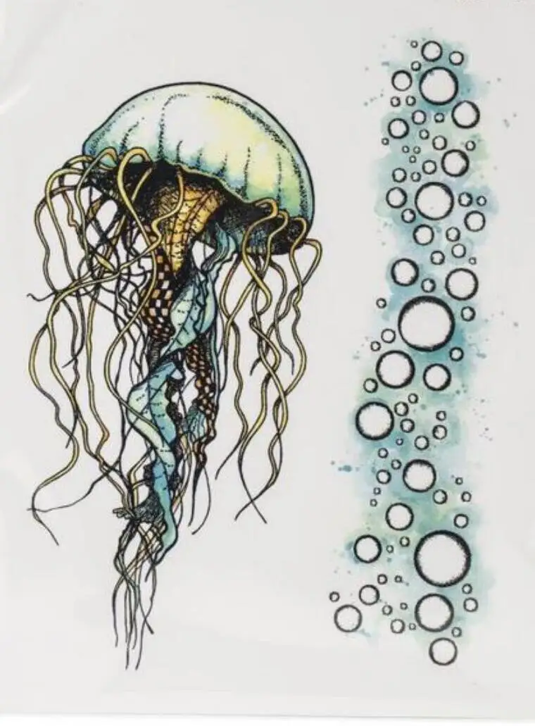 

Jellyfish Transparent Clear Silicone Stamp Seal DIY Scrapbooking photo Album A003