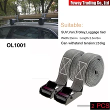Fuwayda 5 м внедорожник самостоятельного вождения фиксированной привязки ремня простой цинковый сплав с пряжкой устройства дорожная сумка ремешок ремней