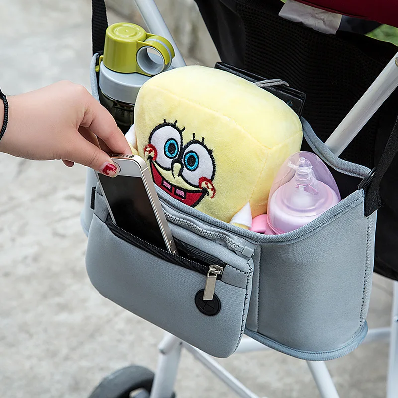 Сумка для коляски организатор подгузник сумка Детские Коляски Аксессуары пеленки мешок полиэстер для новорожденных коляска мешок бутылки