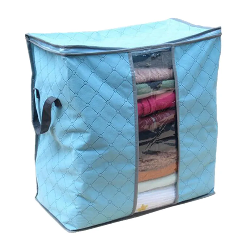 45*30*50 سنتيمتر تخزين اللحاف أكياس الأمتعة أكياس الخيزران الفحم cottonHome التخزين المنظم خزانة الملابس تخزين أكياس تخزين