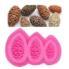 Sugarcraft Pine cones Silicone mold fondant mold Pine nuts Christmas cake decorating tools chocolate mold T1217 ► Photo 1/6