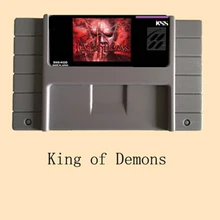 King of Demons 46 Pin 16 Bit серая игровая карта для США NTSC игровой плеер