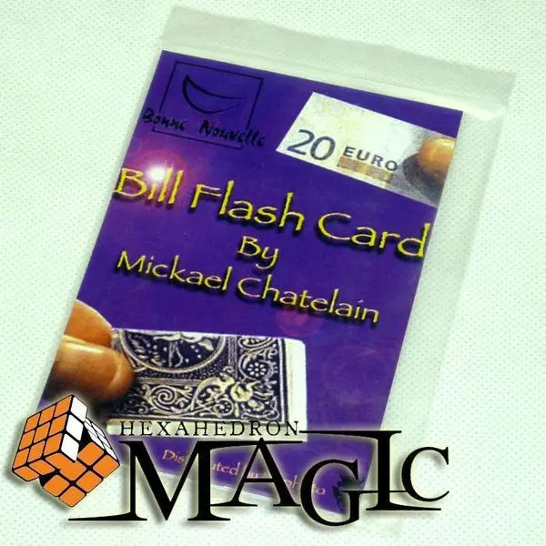 

Bill Flash Card by Mickael Chatelain / close-up BILL AND CARD magic trick / wholesale