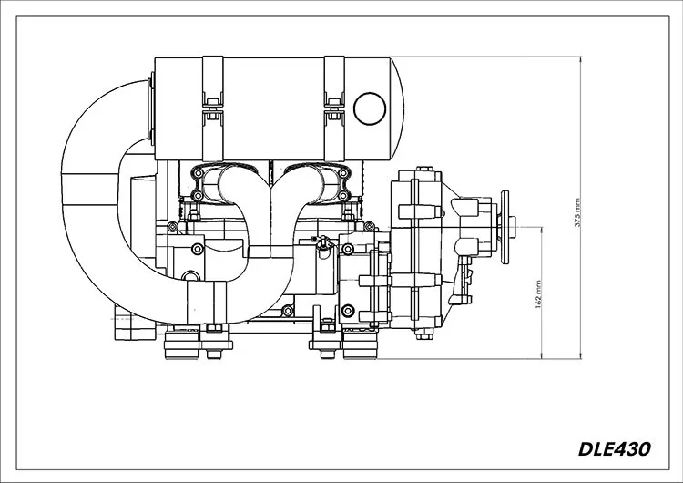 DLE430 430CC бензин/бензиновый двигатель для Paramotor/Delta крыло самолета/скольжение самолет/светильник самолет