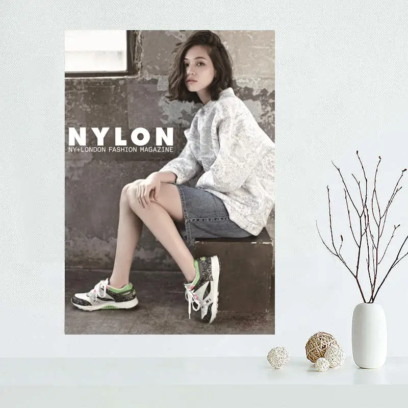 Custom Mizuhara Kiko Canvas Painting Poster Home Decor Cloth Fabric Wall Art | Дом и сад