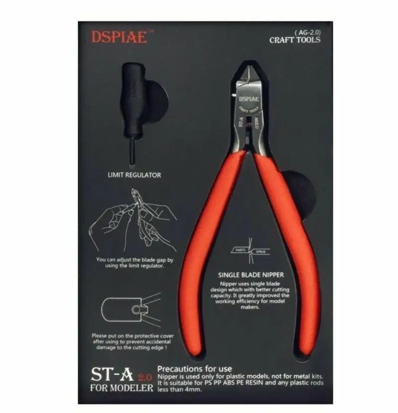 DSPIAE ST A Single Blade Nipper 2 0 (HRC:58 64)Craft Tools|Набор инструментов для моделирования| |