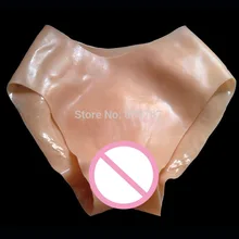 Silicone Vagina T-string Slicone Pant For CD TS Realistic Vagina Pluggable With Hair W-01