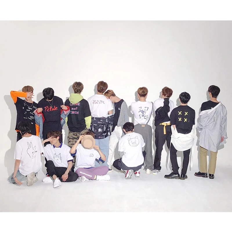 KPOP SEVENTEEN Third anniversary unisex T-shirt Bangtan Boys men Tshirt Lover's Letter causal tee summer top  (4)