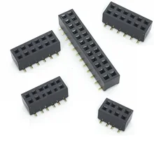 100 шт. 0,07" 2,0 мм двурядные PCB наружный коллектор 4 Pin на возраст 6, 8, 10, 12 лет 14 16 20 24 28 30 40 60 80 Pin SMD/SMT вертикальный PCB припоя 4,3 мм