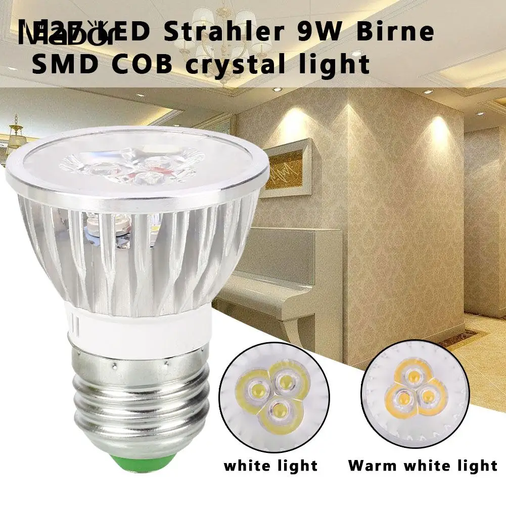 Us 1 82 21 Off Led Bulb Durable Room Lighting E27 Household Accessory White Warm 220v 9w Indoor Outdoor Spotlight Fixture In