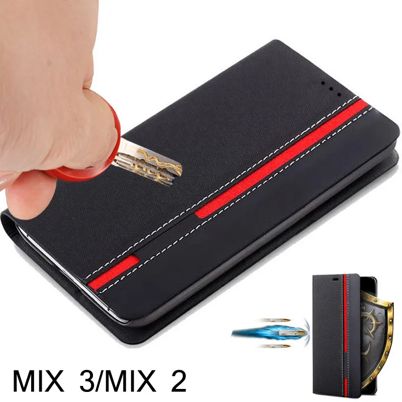 

xiaomi mi mix 3 Case Leather flip cover case for xiaomi mi mix 2 back cases Wallet Style Stand
