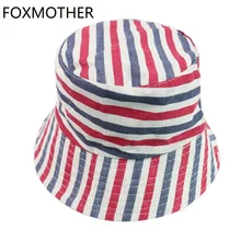 FOXMOTHER Новинка bucketat уличные красные розовые полосатые рыбацкие шапки Шляпы женские мужские