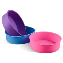 Горячая 6 дюймов силиконовая форма для торта Круглая для муссов хлеба Muffin Pan bakeware форма выпечки лоток MDD88