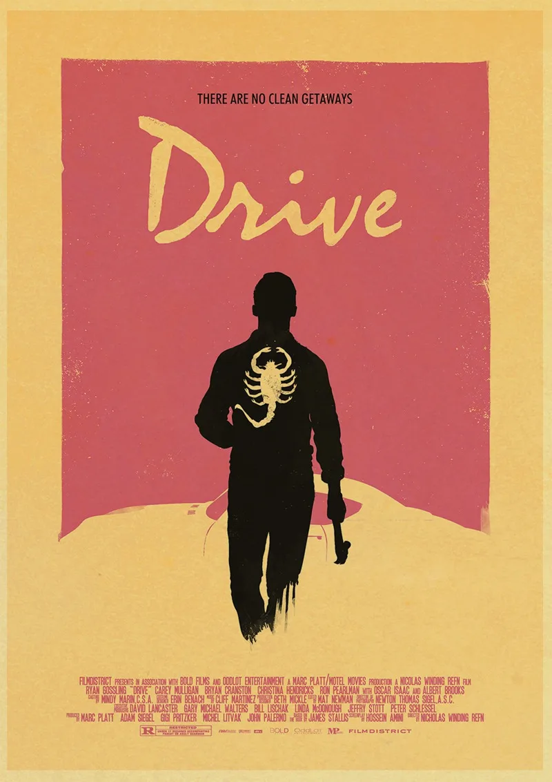 Drama movie Drive Ryan Gosling высокое качество печать рисунок ретро постер ВИНТАЖНЫЙ ПЛАКАТ