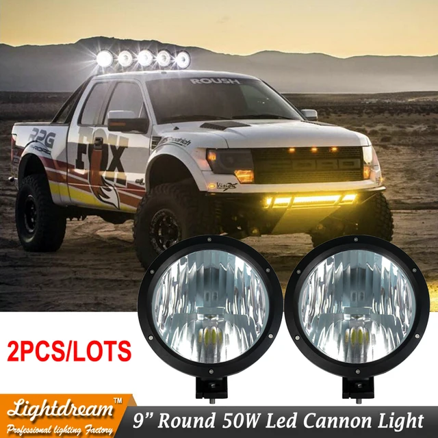 Pair of Offroad Racing Lamp8.7" 9" 50W led off road driving work light
