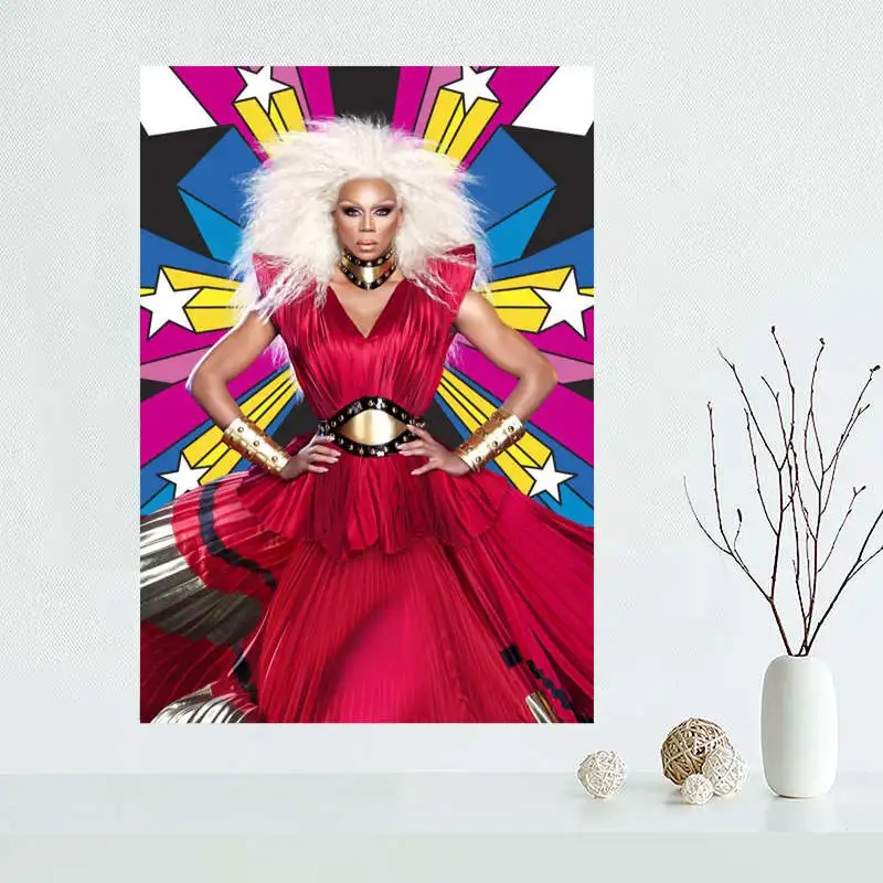 Fashion Custom rupaul canvas poster Wall Art PRINT Home Decoration