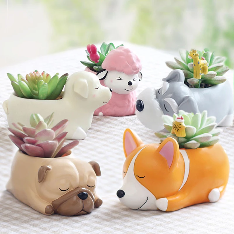 Moldes de silicona para maceta animal, molde de cemento, molde de tiesto gypsum, molde de tiesto 3D con forma de animal para maceta de hormigón|Moldes de arcilla| - AliExpress