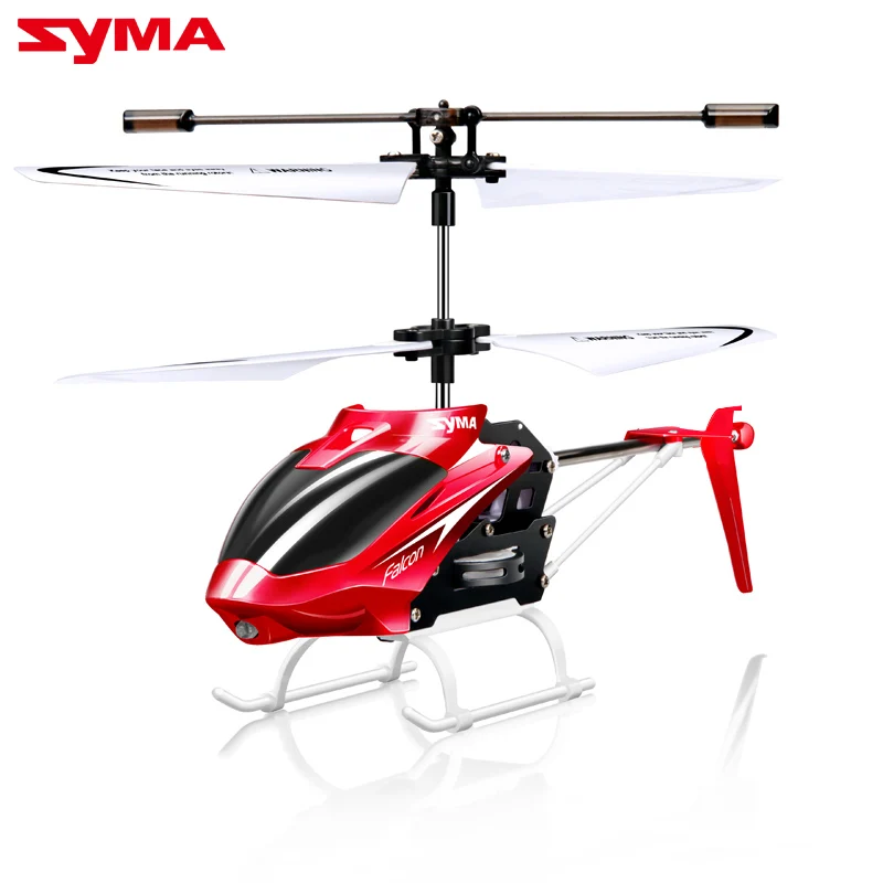 Syma 2 канала Крытый маленький размер RC вертолет с гироскопом, устойчивый беспилотный класс детские игрушки для начинающих Рождественский подарок для ребенка - Цвет: RED