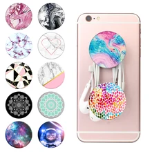 

Original Pop Marble Finger Ring Holder Socket Beautiful Girl Personality Mobile Phone Back Case Cover for iPhone Xiaomi