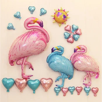 

4 Size Pink Flamingos Balloons Cartoon Animal Foil Balloon Wedding Birthday Party Decoration Helium Inflatable Baloon Kids Toy