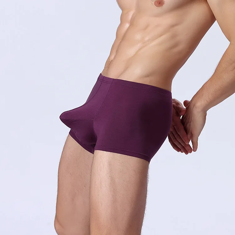 HOT Sale !!! Solid Bamboo Fiber Shorts Men Underwear Boxers Men's Boxer
