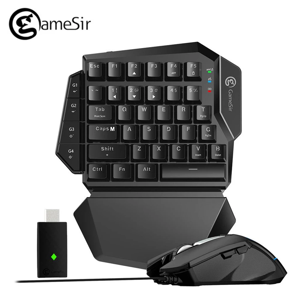 GameSir VX AimSwitch with keyboard and mouse, one combo for all consoles play FPS Games (For PS4, PS3, Xbox One, Switch,PC)