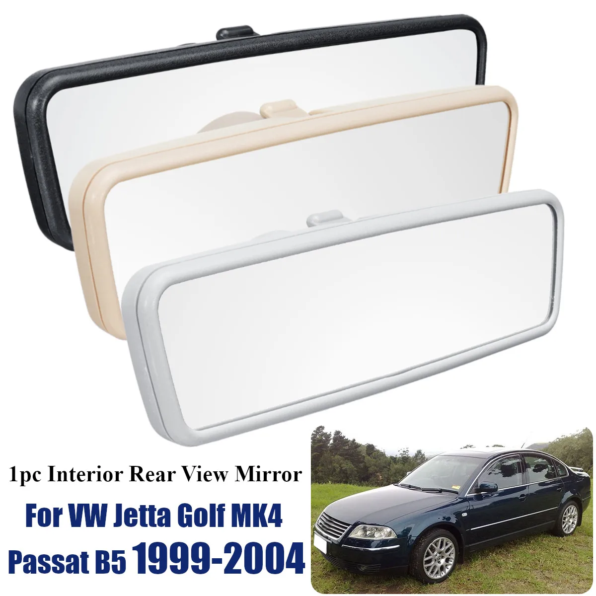 

Interior Rear View Mirror 3B0857511G For VW Jetta Golf MK4 Passat B5 1999-2004