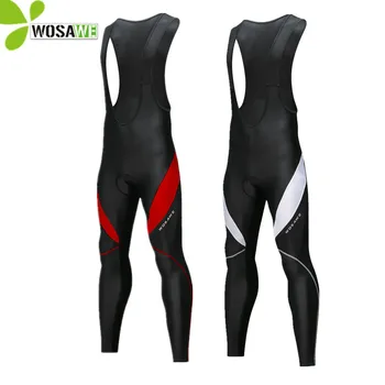 

Wosawe Cycling Bid Pants Suspenders Trousers Overalls Trousers with Braces Tights High Elastic Men Women Reflective Outdoor