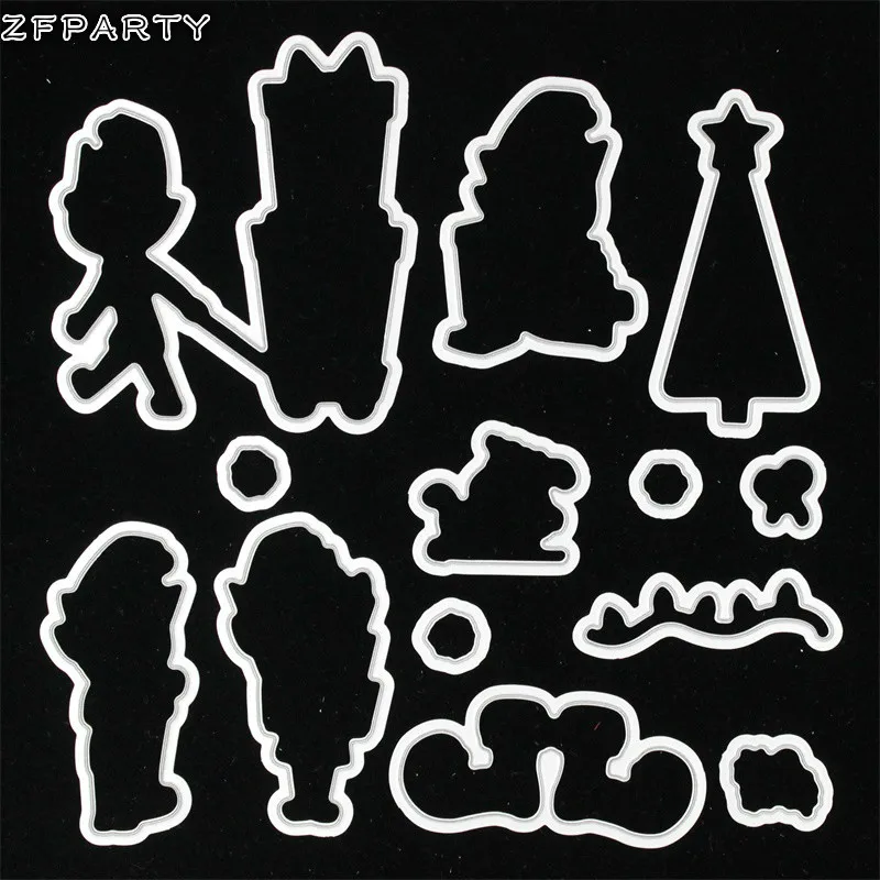 

ZFPARTY Christmas Elf Metal Cutting Dies for DIY Scrapbooking/photo album Decorative Embossing DIY Paper Card