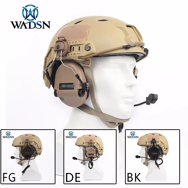 

softair tactical helmet headset sordin airsoft headphone active noise cancelling headset Z-tactical for TAST helmet mount WZ034