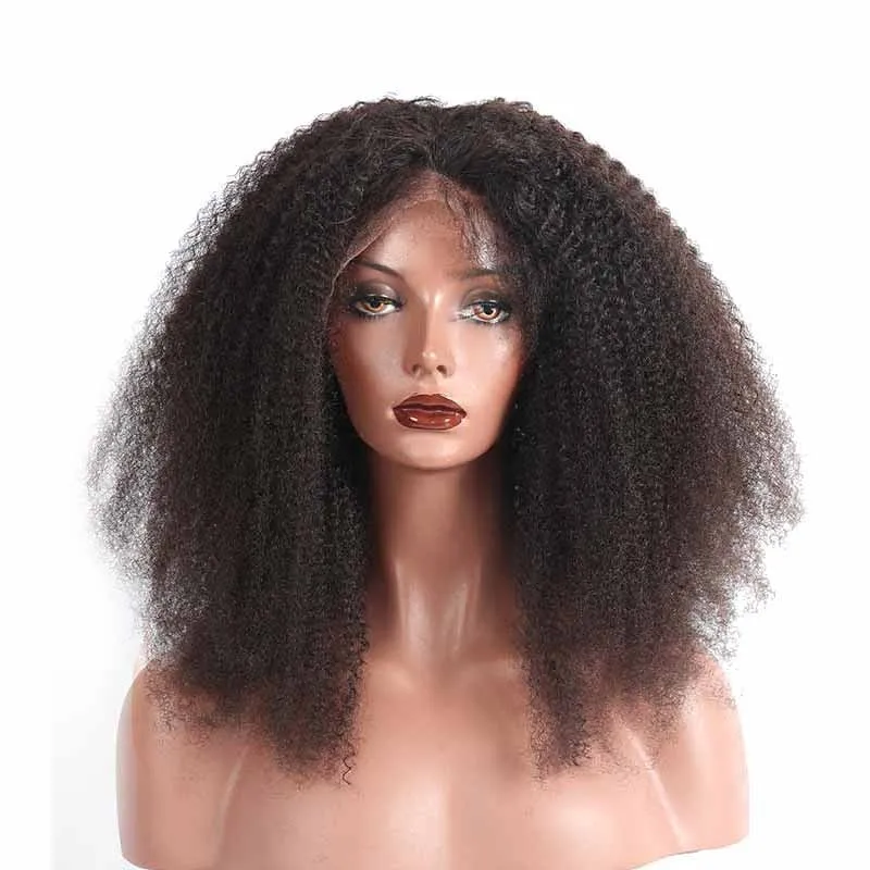 Afro Kinky Curly Wig 150% Density Lace Front Human Hair Wigs For Women Black Pre Plucked With Baby Hair Brazilian Remy Lace Wig