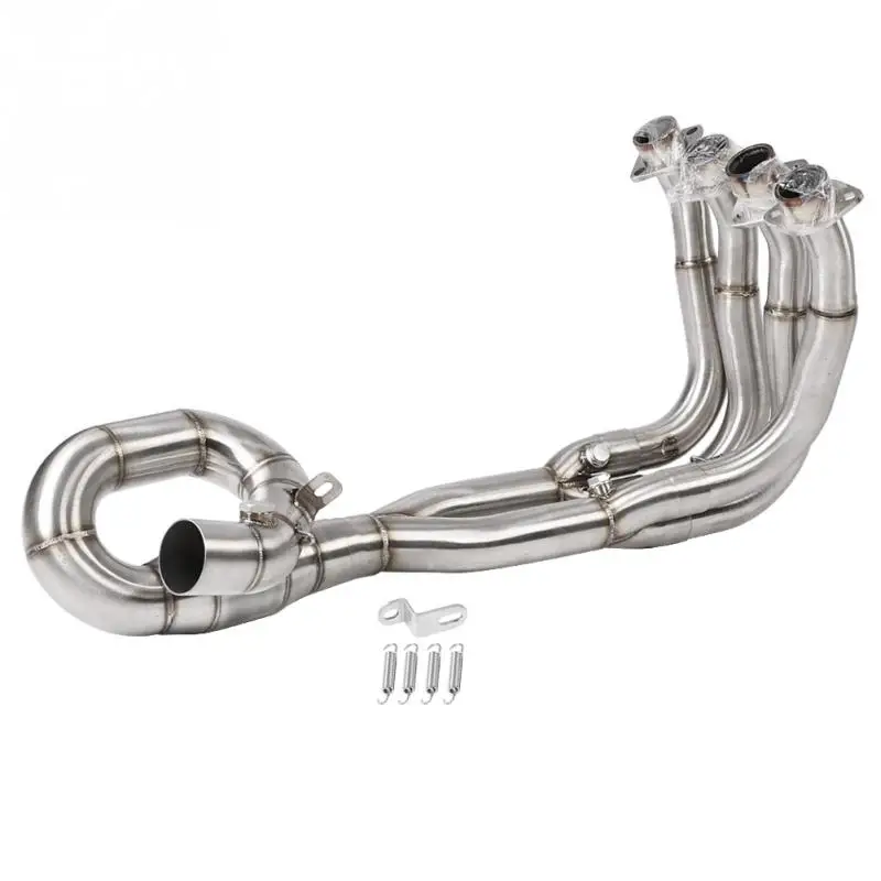 Motorcycle Full Exhaust System Vent Front Pipe Link Connect For Yamaha