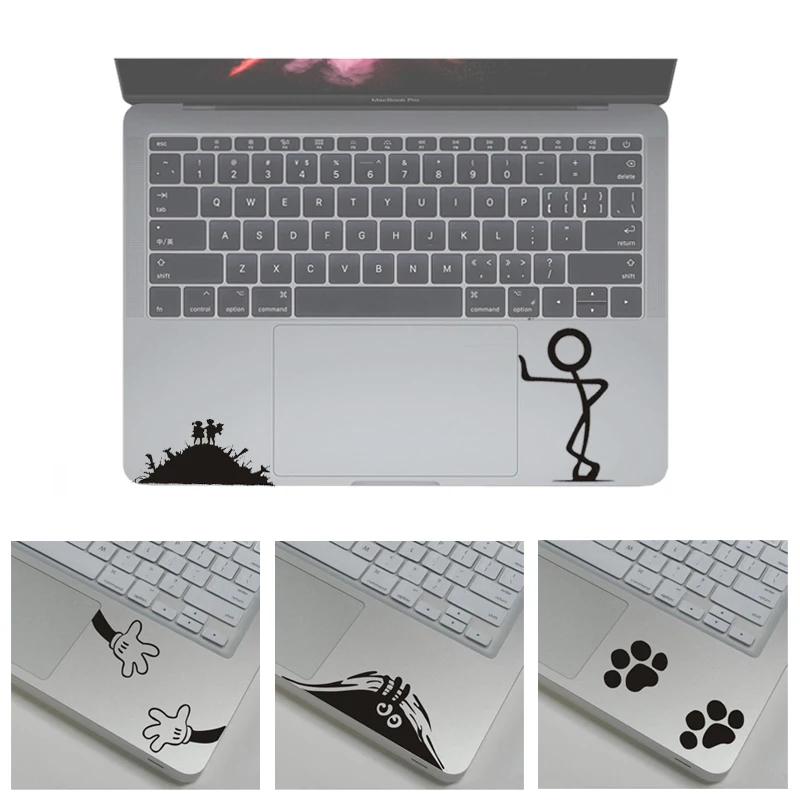 Милые наклейки на ноутбук для MacBook Air 11 13 Retina Pro 15 наклейка планшет ПК HP/Dell/Asus с