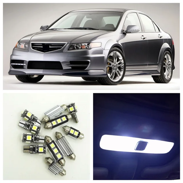10pcs White Car Led Light Bulbs Interior Package Kit For 2004 2005 2006 2007 2008 Acura Tsx Map Dome Trunk Step Courtesy Lamp Car Interior Led Kit Trunk Lampinterior Lights For Cars Aliexpress