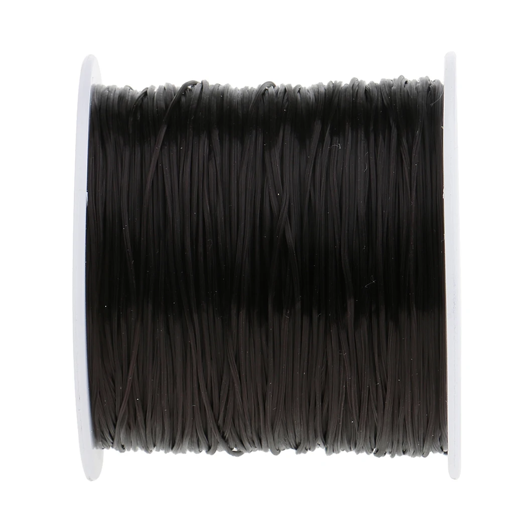 60M Salon Crystal Elastic String for Hair Thread Making Weaving Wigs for Hair Extension Attaching Thread Black