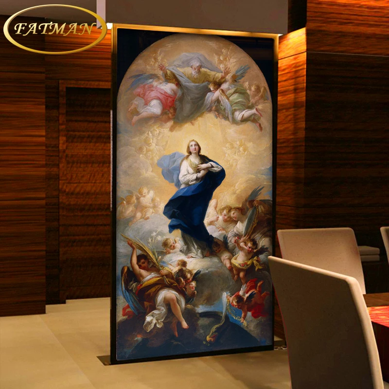 

Custom 3D photo wallpaper western religious wallpaper painting Virgin Mary pray wallpaper mural temple wallpaper papel de parede