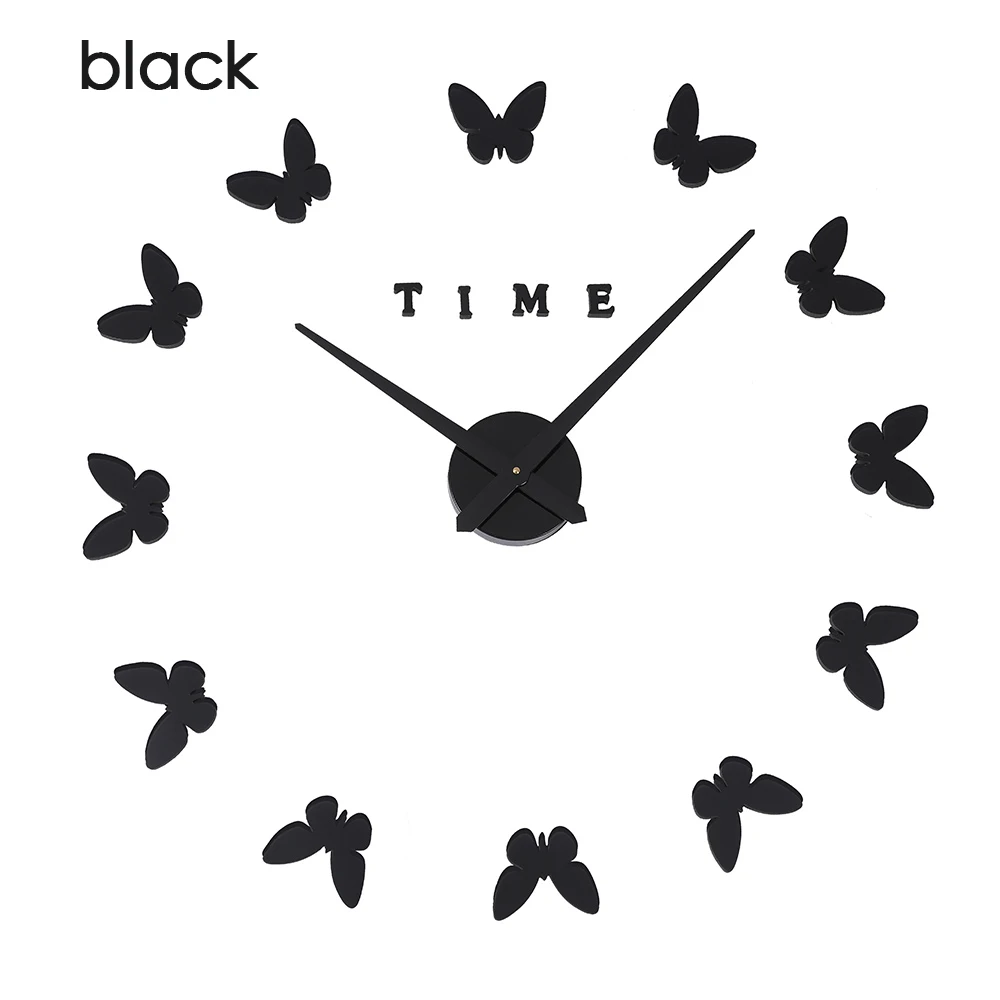 Новые настоящие большие часы настенные часы Horloge 3d Diy акриловые зеркальные наклейки украшение дома гостиная кварцевые иглы - Цвет: Wall Clock 5