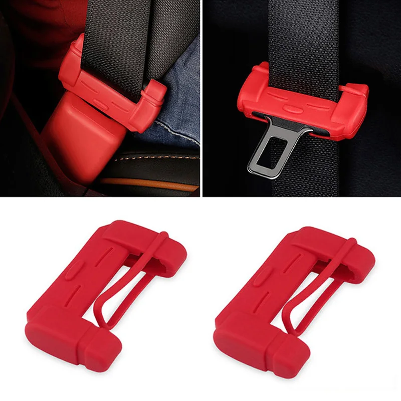 Car Safety Belt Buckle Covers Silicon Seat Protector for Honda Crosstour CR-Z S C EV-Ster AC-X HSV-010 NeuV S660 Project D M