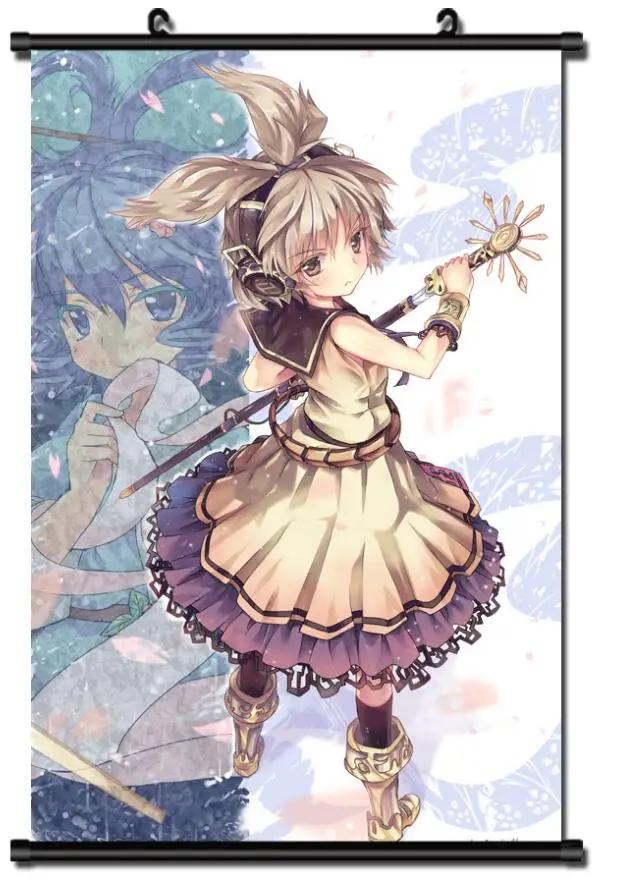 

Anime TouHou Project Shinreibyou Ten Desires sexy girl Toyosatomimi no Miko Home Decor Wall Scroll Poster Decorative Pictures